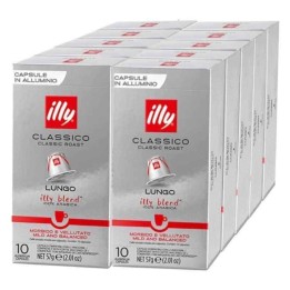 Illy Lungo Classico 100 capsules compatibles Nespresso