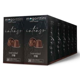 Café Intenso 12 cajas Mogorttini. 240 Cápsulas compatibles Nespreso, en aluminio
