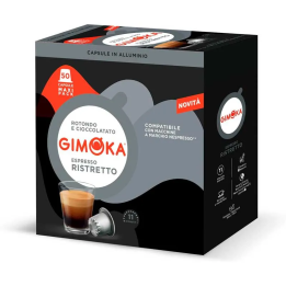 Gimoka Ristretto 50 cápsulas alumínio Nespresso | Capsularium.eu