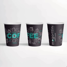 Variedade de copos de papel Mogorttini design 75 unidades 6 Oz 180 ml