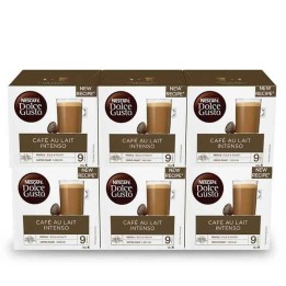Café au lait intense – 6 boîtes de 16 capsules Nescafé Dolce Gusto